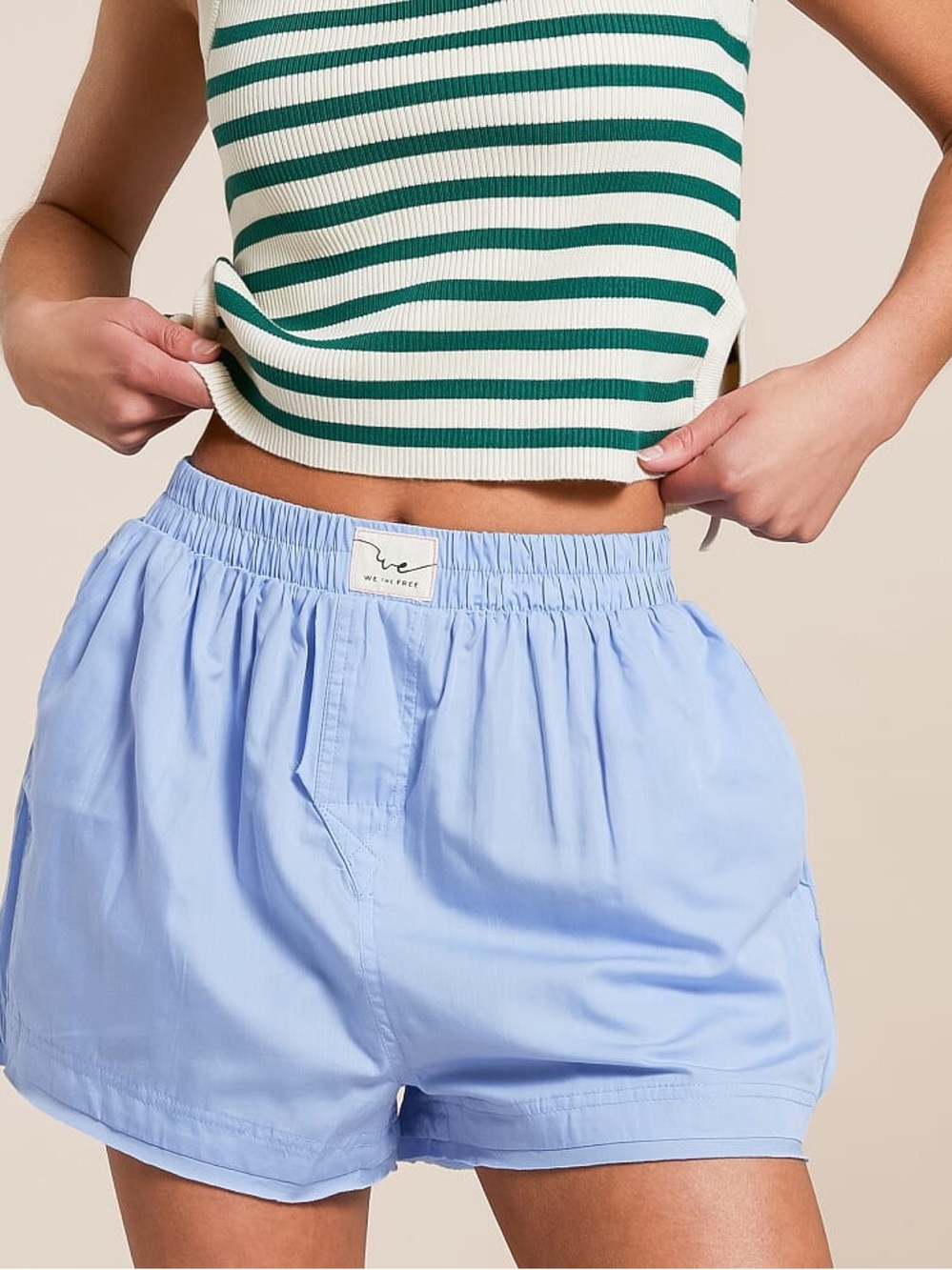 We The Free Placid Blue Boxer Shorts